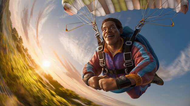 Z jaką prędkością spadamy, używając spadochronu?